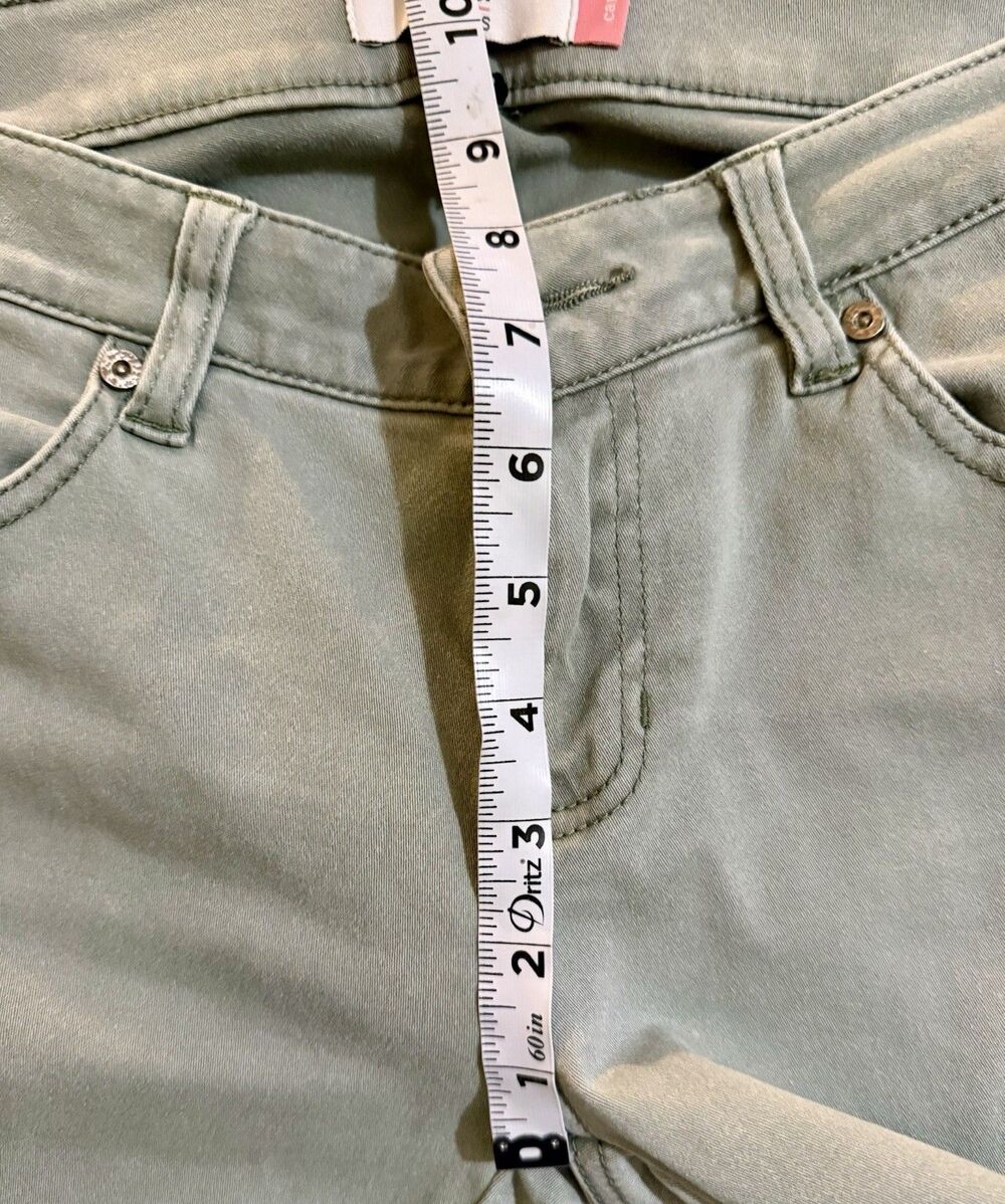 Cabi Pants Womens Size 4 Green Utility Cargo Stretch Style 3048 Pocket Casual - Picture 3 of 7